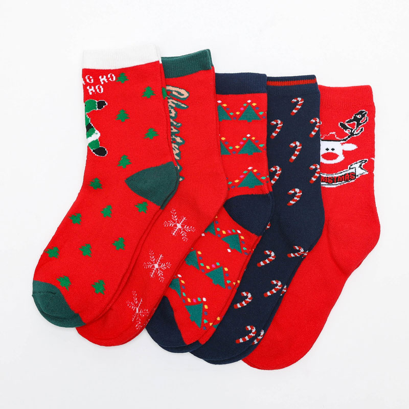 5 kusov dlhých vianočných ponožiek – spodná bielizeň