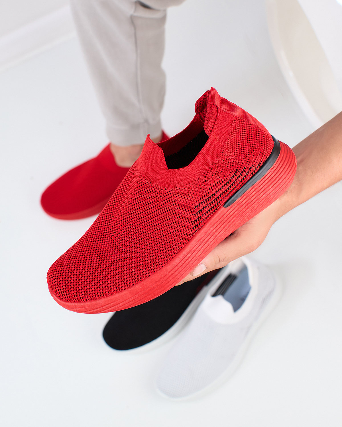 Pánska športová obuv v červenej farbe Riticas- Obuv