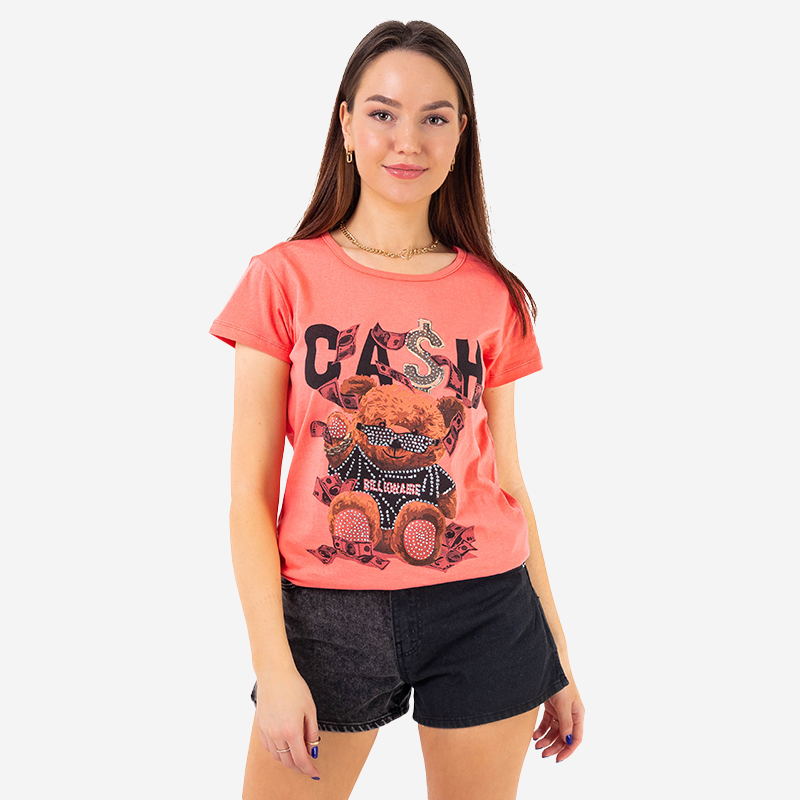 Dámske tričko Coral s potlačou - oblečenie