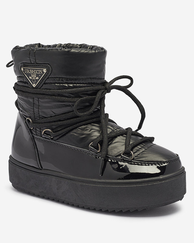 Čierne detské snehové topánky Asifa - Obuv