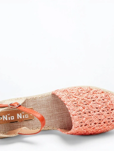 Oranžové dámske espadrilky s prelamovaným Triumf - Obuv