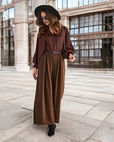 Royalfashion Dámske široké nohavice