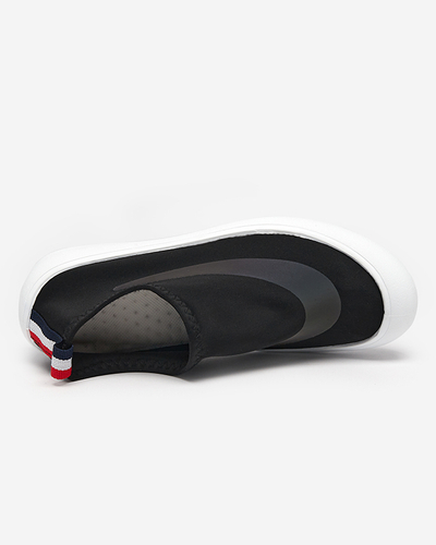 OUTLET Čierne dámske slip-on tenisky Lerick - Obuv