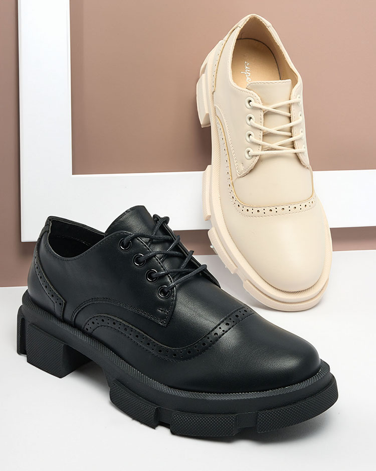 Royalfashion Dámske šnurovacie poltopánky Delgora