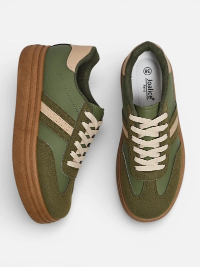 Ženski športni copati Flora zeleni ekološki udobni za pomlad