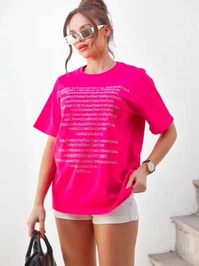 Royalfashion Dámske bavlnené tričko s textom zdobeným kamienkami