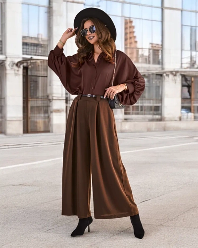 Royalfashion Dámske široké nohavice