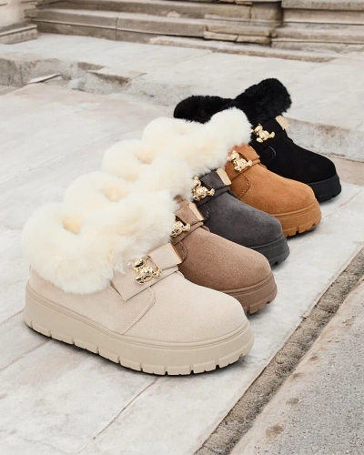 Royalfashion Dámske krátke čižmy a'la snow boots Dobis
