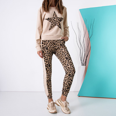 Dámska béžová tepláková súprava - Oblečenie