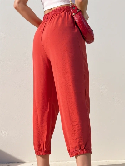 Royalfashion Rovné dámske nohavice vyrobené z látky 7/8