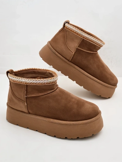 Royalfashion Dámske krátke topánky a'la snow boots Xoalla