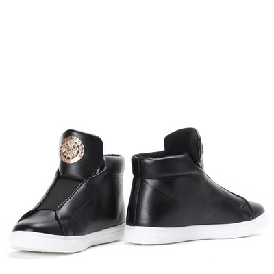 Czarne, sportowe sneakersy Lion- Obuwie