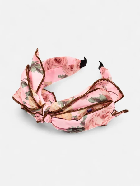 Royalfashion Naglavni trak za lase s cvetličnim lokom