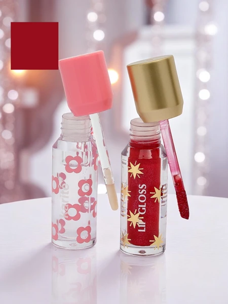 Sijaj za ustnice z bleščicami in prozoren sijaj 2v1 Wine Room