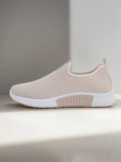 Ženske bež superge Eulalia Slip-On nizka peta tkanina poletje pomlad