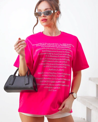 Royalfashion Dámske bavlnené tričko s textom zdobeným kamienkami