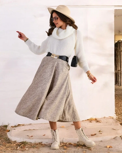 Royalfashion Dámska midi sukňa