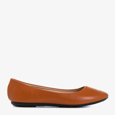 Hnědá ekologická kůže balerína Falo - obuv 1