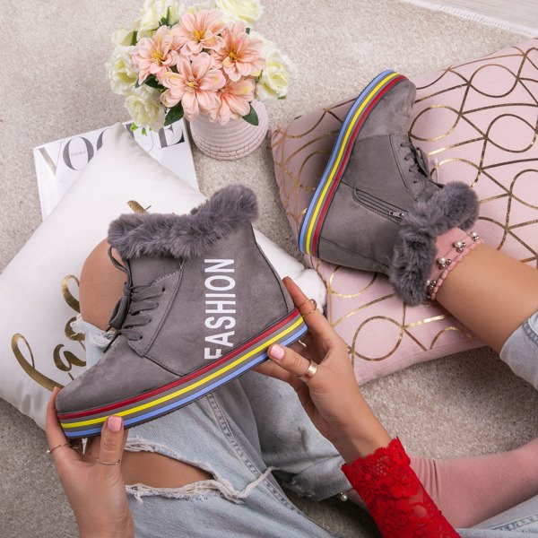 šedé tenisky Raelyn - Obuv