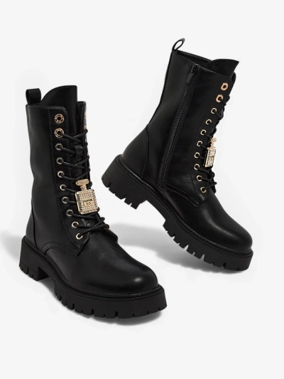 Eko usnjeni ženski gležnarji z vezalkami Venit