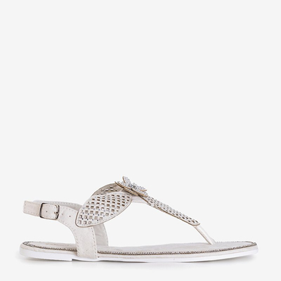 Biele sandále od spoločnosti Kasey - Obuv