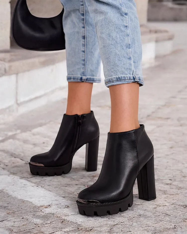 Royalfashion Dámske čižmy na podpätku Oveneb