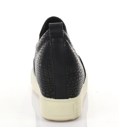 Čierne klincové podpätky s klinovým podpätkom Refferas - Obuv