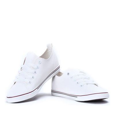 Biało-czerwone tenisówki Amy - Obuwie