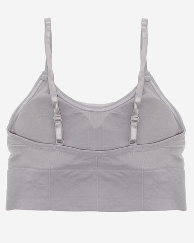 Svetlošedá dámska športová podprsenka - Spodná bielizeň