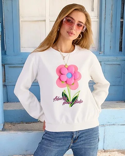 Royalfashion Dámska tenká mikina s potlačou