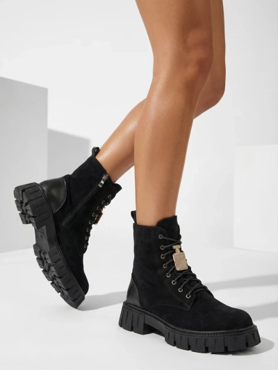 Royalfashion Eco semišové dámske topánky worker Edvines