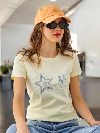 Royalfashion Dámske bavlnené tričko STARS