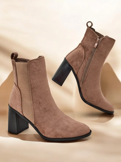 Royalfashion Damské kotníkové čižmy na podpätku Enotto