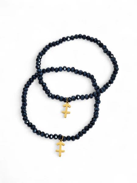 Royalfashion Dve ženski zapestnici z obeskom sidra