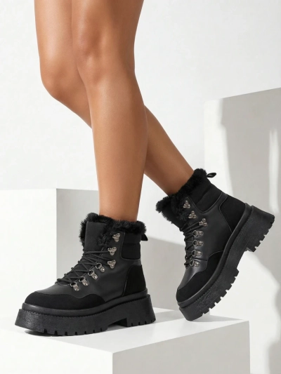 Dámske zimné topánky na šnúrky Royalfashion Qiroz