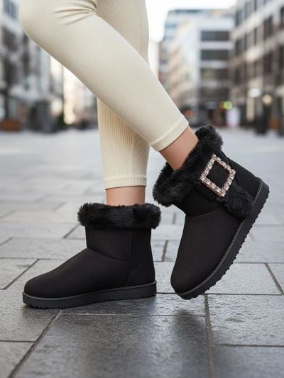 Royalfashion Dámske čižmy a'la snow boots s ornamentom Galaes