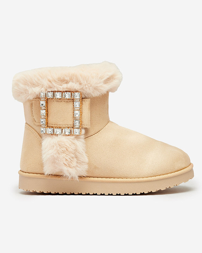 Royalfashion Dámske čižmy a'la snow boots s ornamentom Galaes