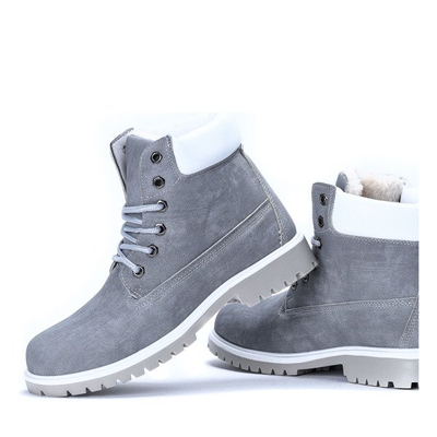 Ocieplane trapery w kolorze szarym Milani - Obuwie