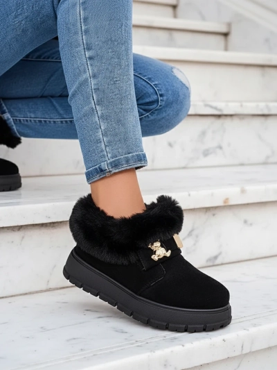Royalfashion Dámske krátke čižmy a'la snow boots Dobis