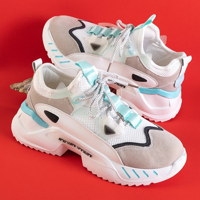 Biele pánske športové tenisky Mapsy - obuv