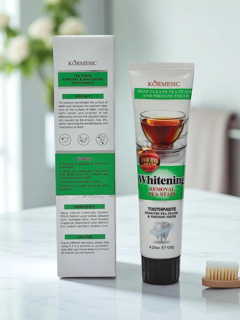 Bieliaca a odstraňujúca škvrny zubná pasta