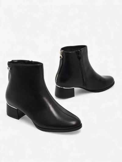 Ženski gležnjarji iz eko usnja s peto Arshinea