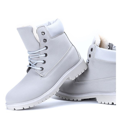 Ocieplane trapery w kolorze szarym Rimma - Obuwie