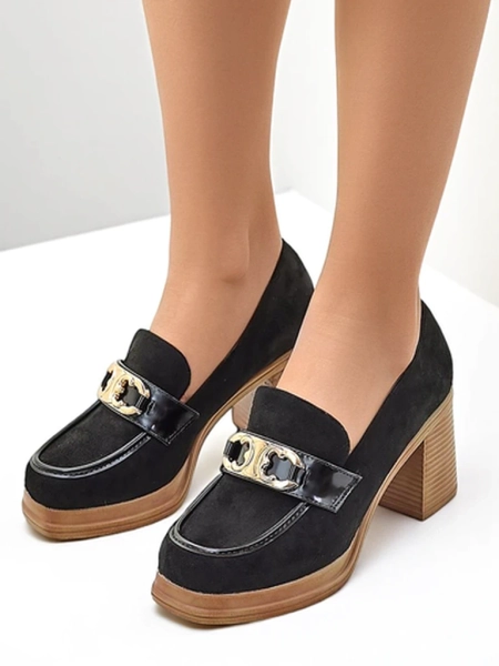 Royalfashion Dámske mokasíny na blokovom podpätku Qeroy