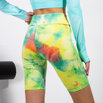 Neónové zelené dámske cyklistické kraťasy - Oblečenie