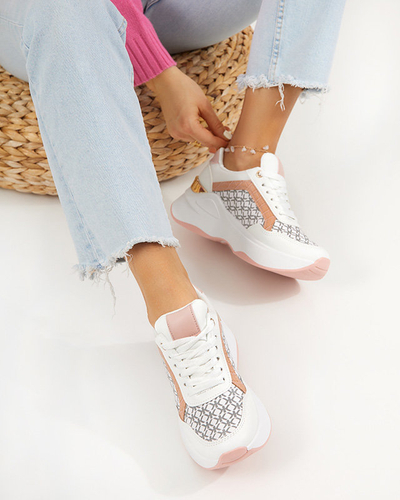 Ružovo-biele dámske športové topánky Weniso tenisky - Obuv