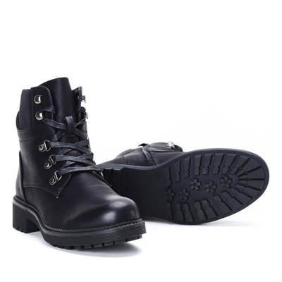 Czarne workery Suzanne - Obuwie