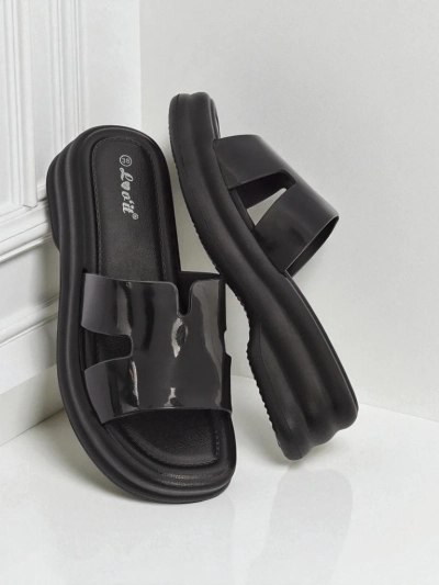 Royalfashion Ženski natikači z debelim podplatom Nova Gloss