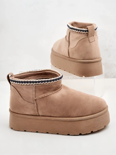 Royalfashion Dámske krátke topánky a'la snow boots Xoalla