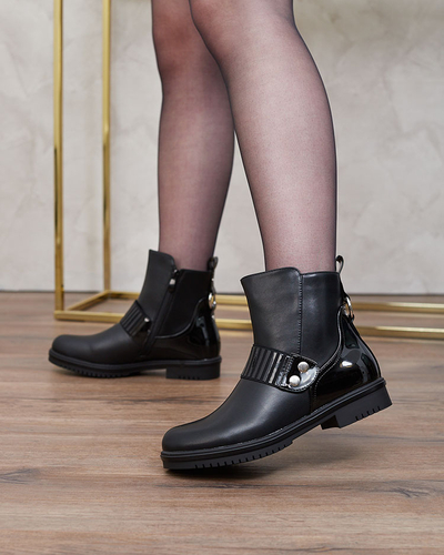 Royalfashion Black Moretix dámske čižmy